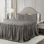 Lush Decor Ravello Pintuck Skirt Bedspread Set - Luxe 3 Piece Ruffled .... Fixed Price $120.67.