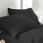 Ienjoy Home Color Pillowcase Set, Solid, Black, Standard Size. Fixed Price $12.74.