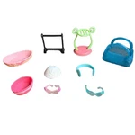 Littlest Pet Shop Lps Accessory Lot Bed Blue Carrier Skirt Glasses 9PC Mixed Set. Fixed Price $12.99.
