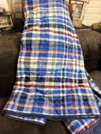 Pottery Barn Teen Madras Multi-color Plaid Twin Quilt-blue Reversible. Fixed Price $49.99.