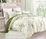 Graceful Print 100% Cotton Bedding SET:1 Duvet Cover & 2 Pillow Shams All Sizes. Fixed Price $58.99.