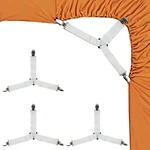 4 Pack Adjustable Bed Sheet Holder Straps Fitted Clips Fasteners Grips. Fixed Price $9.99.