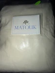 Matouk King Fitted Sheet Luca 500 Tc Ivory Egyptian Cotton Percale. Fixed Price $229.99.