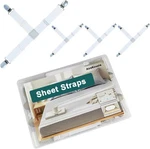Fitted Sheet Straps With Clips - Holders For Queen/king Size Beds. Fixed Price $8.99.