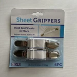 Evri Bed Sheet Straps Grippers Fasteners Elastic Fastening Strong Clamps 4 Piece. Fixed Price $6.99.