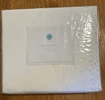 Martha Stewart Collection King Bed Skirt White Eyelet Floral Trim 360 Thread Nip. Fixed Price $39.99.