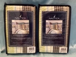 Set Of 2 Nautica Sea Glass Standard Size Quilted Pillow Shams 100% Cotton. Fixed Price $38.95.
