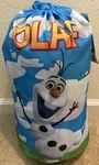 Frozen Olaf Sleeping Slumber Bag Disney W/drawstring Backpack +straps Unisex. Fixed Price $10.00.