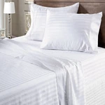 Superior Bedding Sheets Egyptian Cotton Us Sizes Select Tc White Stripes. Fixed Price $100.72.