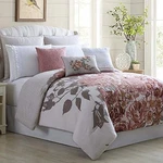 Amrapur Overseas Rose Farmhouse 8-PIECE Embellished Comforter Set. Fixed Price $147.39.