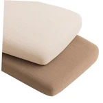 Pack Muslin Bassinet Sheets For Boys, Girls, 100% 33"X21" Brown,summer Wheat. Fixed Price $36.80.