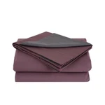 Js Affluence King Duvet Cover + 2 Shams Set 3 Piece Plum Gray 100% Cotton Sateen. Fixed Price $89.99.