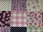 Lined Window Valance Curtain 42 X 15 Preppy Patchwork Floral. Fixed Price $20.99.