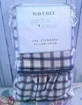 New Waverly Garden Room 2001 Wellington Plaid Standard Pillow Sham 20"X26". Fixed Price $19.99.