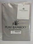 New Pure Bamboo Duvet Cover Set Queen Silver Pearl. Fixed Price $85.95.