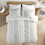 Ink+ivy Imani 100% Cotton Printed Comforter Set With Chenille Bedding Shams. Fixed Price $207.99.