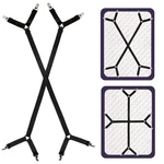 Attmu Bed Sheet Straps, 2 Fitted Fasteners Clips Pack, Black. Fixed Price $11.99.