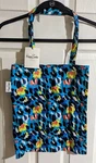 Happy Socks Shopping Tote Bag Animal Print Leopard Colorful Cotton Gift Idea. Fixed Price $14.99.