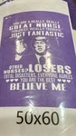 New! Trump Throw 50 X60 Soft Polyester You Really Great Nurse. Fixed Price $18.99.