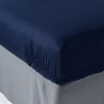 Room Essentials 4PK Blue Solid Microfiber Fitted Twin/twin Xl Dorm Bed Sheets. Fixed Price $22.00.