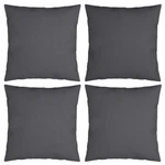 Vidaxl Throw Pillows 4 Pcs Anthracite 23.6"X23.6" Fabric. Fixed Price $80.80.