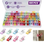 100PCS Sewing Clips Multipurpose Quilt For Fabric Multi-colored Plastic. Fixed Price $8.42.