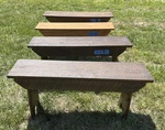 Primitive 42 - 46 Old Oak Barn Wood Seat Foyer Bench English Farmhouse Country. Fixed Price $199.99.