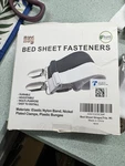 Ray Tour Adjustable Bed Sheet Fasteners White Elastic Nylon Durable Clips. Fixed Price $8.60.