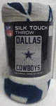 Dallas Cowboys 45" By 60" Silk Touch Micro Raschel Throw Blanket - Nfl. Fixed Price $19.99.