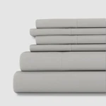 Ienjoy Home Light Gray Premium Soft Style 6-PIECE Sheet Set Size, King. Fixed Price $37.10.