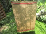 #W6 Woven Canada Catalogne Blanket Handmade Wool 66" In Wide X 101" New. Fixed Price $69.99.