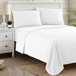 Sweet Home Collection 1800 Thread Count Bed Sheets, Deep Pocket, White, Full. Fixed Price $23.88.