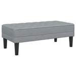 Bench With Cushion Light Grey 44.49 X 22.44 15.35 In Fabric. Fixed Price $151.40.