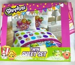 Shopkins Twin Set 1 Flat Sheet, Fitted Standard Pillowcase Nwt. Fixed Price $26.00.
