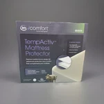 Serta Icomfort Tempactiv Mattress Protector Queen Waterproof, Cooling Cover. Fixed Price $89.99.