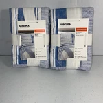 Sonoma Quilted Standard /queen Pillow Shams 20 X 26 Cotton By Kohls (2) Blue. Fixed Price $28.00.