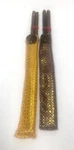 Hand Carved Wooden Inlay Chopsticks Fabric Case Elephant Detail 2 Pair Vintage. Fixed Price $11.49.