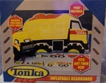 New Hasbro Tonka Dump Truck Inflatable Twin Headboard With Pump Included. Fixed Price $8.00.