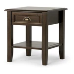 Burlington End Table - 18 Inch Wide Solid Wood Square Accent With Drawe.... Fixed Price $214.61.