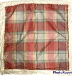 1 Waverly Sham Ellery Homestyles Pinks Grays Plaid Striped Cotton Euro 26X26. Fixed Price $14.00.