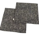 Set Westex Navy Marled Textured Throw Accent Pillow Cover Case Zip Close 20". Fixed Price $19.31.