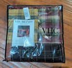 Vhc Brands Wyatt Quilted Standard Sham Red Black Plaid Pillow Cover 21X27. Fixed Price $16.67.