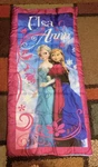 Disney Frozen Elsa & Anna Sleeping Bag Brightly Colored 26 X 56. Fixed Price $14.99.