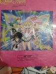 Sailor Moon Super Group Blue Sublimation Throw Blanket. Fixed Price $45.00.