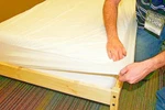 Fitted Plastic Mattress Cover 3 Size Choice Twin Full Queen Waterproof Bed Vinyl. Fixed Price $16.89.