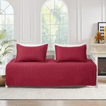 3 Pcs Burgundy Sofa Daybed Cover Set Twin Size Bedding Double Sided Be.... Fixed Price $36.52.