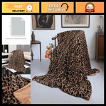 Super Soft Leopard Print Blanket - Double Layer Furry Throw, Thick Sofa Cover (5. Fixed Price $48.59.