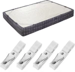 Beskyoo Bed Sheet Holder Straps- Adjustable Fitted Clips King, White. Fixed Price $20.16.