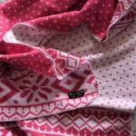 Roca Home Red Pink White Geometric Snowflake Pattern Blanket Throw Rectangular. Fixed Price $20.00.
