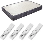 Beskyoo Bed Sheet Holder Straps- Adjustable Fitted Clips King, White. Fixed Price $20.16.